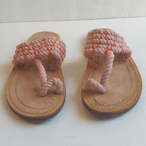Free People Pink and Orange Sandals